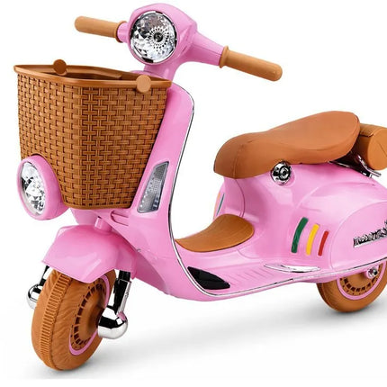 Vespa XW‑03 rožinis 12V paspirtukas