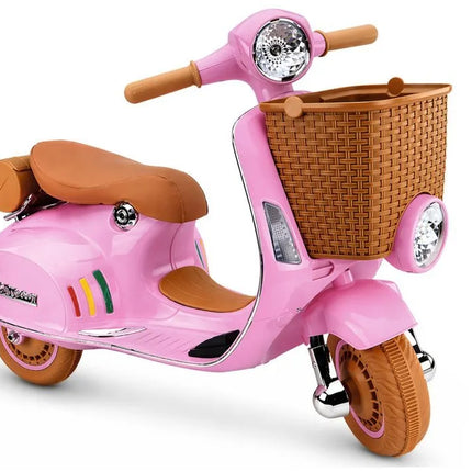 Vespa XW‑03 rožinis 12V paspirtukas