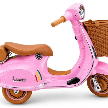 Vespa XW‑03 rožinis 12V paspirtukas