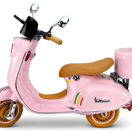 Vespa XW‑05 rožinis 12V paspirtukas