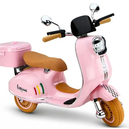 Vespa XW‑05 rožinis 12V paspirtukas