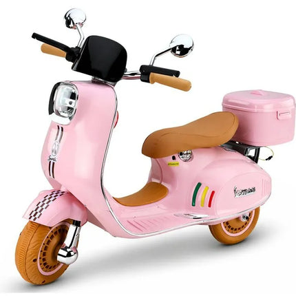 Vespa XW‑05 rožinis 12V paspirtukas