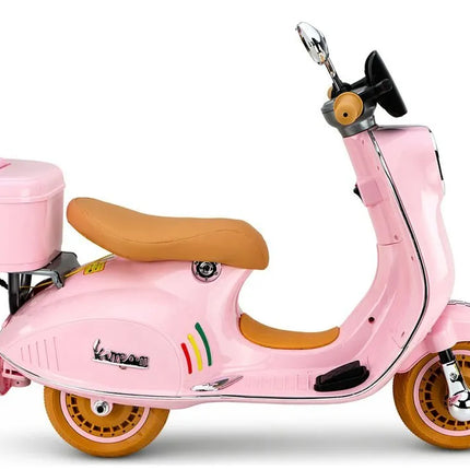 Vespa XW‑05 rožinis 12V paspirtukas