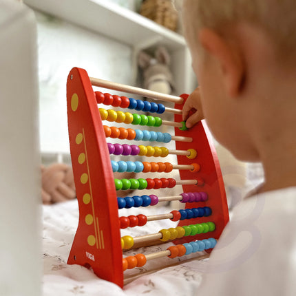 Viga medinis skaitliukas – klasikinė matematikos mokymo priemonė