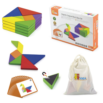 VIGA medinis tangram loginis žaidimas (galvosūkis)