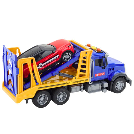 Vilkikas su tralu ir automobiliu 30 cm