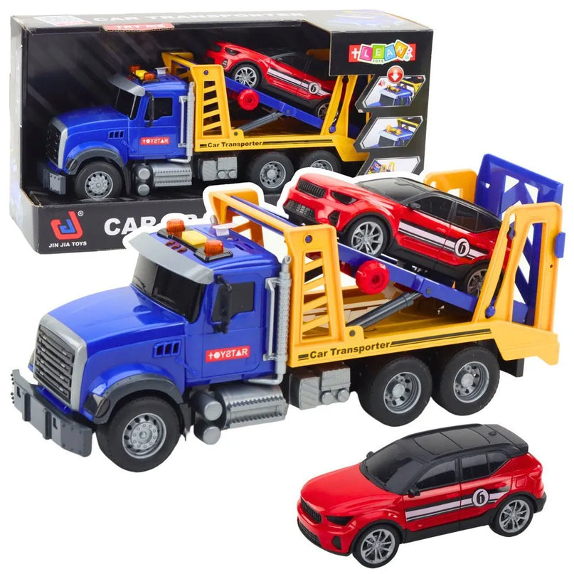 Vilkikas su tralu ir automobiliu 30 cm