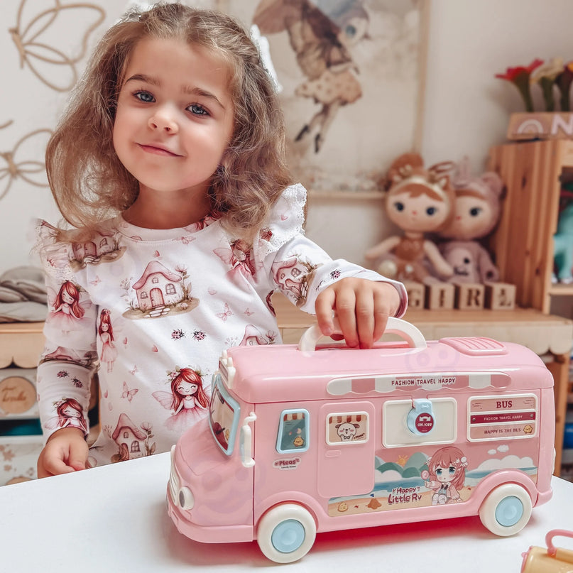 Woopie 2‑in‑1 XXL kemperis–namelis lėlei