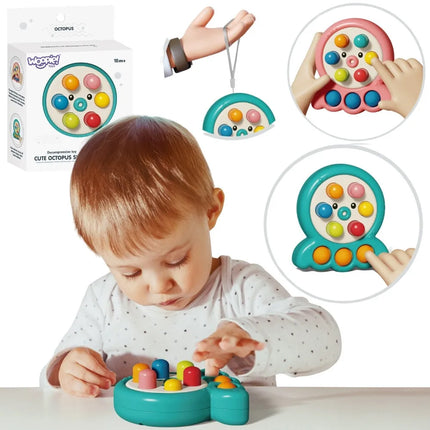 Woopie 2in1 žaidimas „Krečiuko spaudyklė“ – su oktopusu ir traukimo virvele