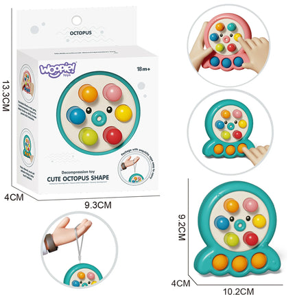 Woopie 2in1 žaidimas „Krečiuko spaudyklė“ – su oktopusu ir traukimo virvele