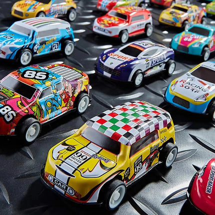 Woopie 30 metalinių automobiliukų rinkinys su dėžute ir rankena