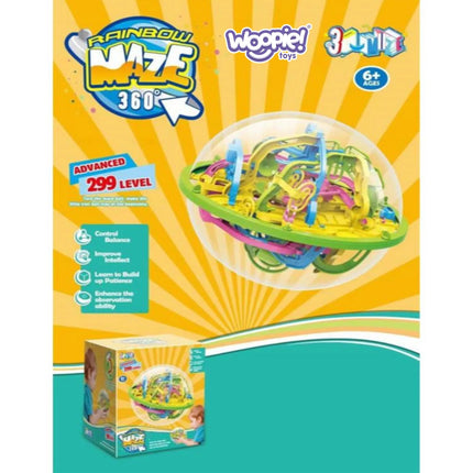 Woopie 3D erdvinis labirintas skaidriame rutulyje