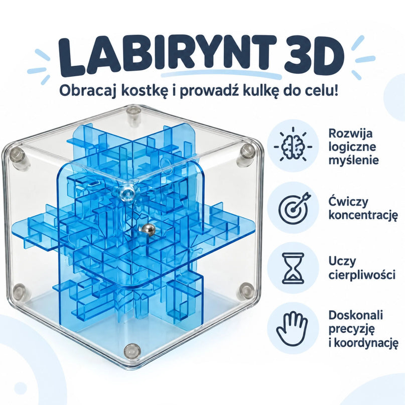 WOOPIE 3D labirintas su rutuliuku