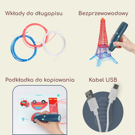 Woopie 3D piešimo rašiklis vaikams