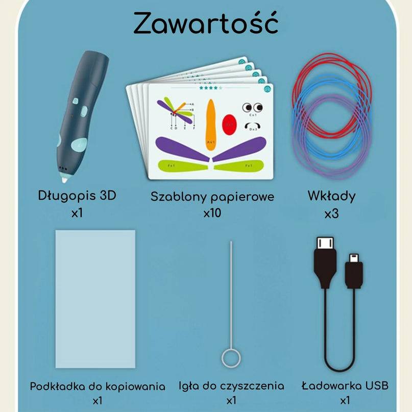 Woopie 3D piešimo rašiklis vaikams