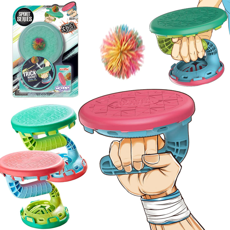 WOOPIE „3in1 Sports Bat“ – sportinių triukų ir gaudymo rinkinys vaikams, 3+