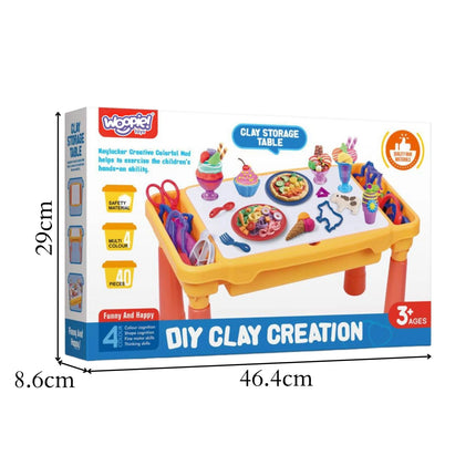 Woopie 40 dalių kūrybinis plastilino stalas