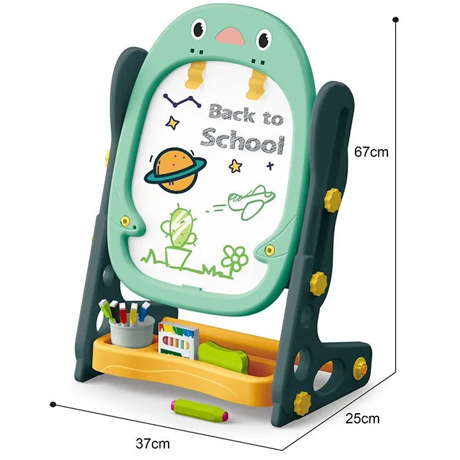 Woopie 8in1 dvipusė magnetinė piešimo, rašymo ir žaidimų lenta