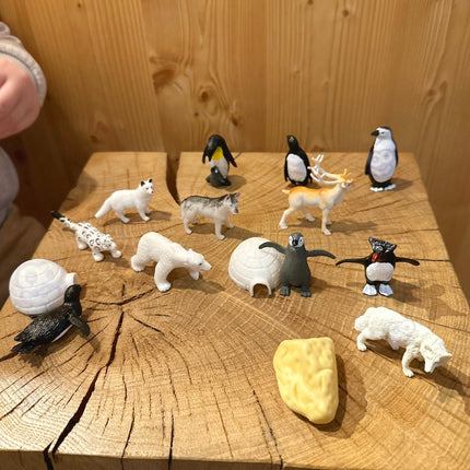 Woopie arktinių gyvūnų figūrėlių rinkinys (16 el.)