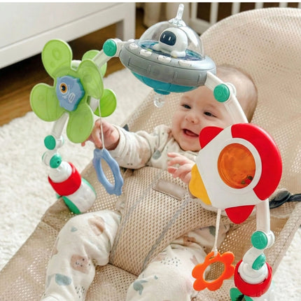 Woopie Baby interaktyvus žaislų lankelis su melodijomis ir švieselėmis