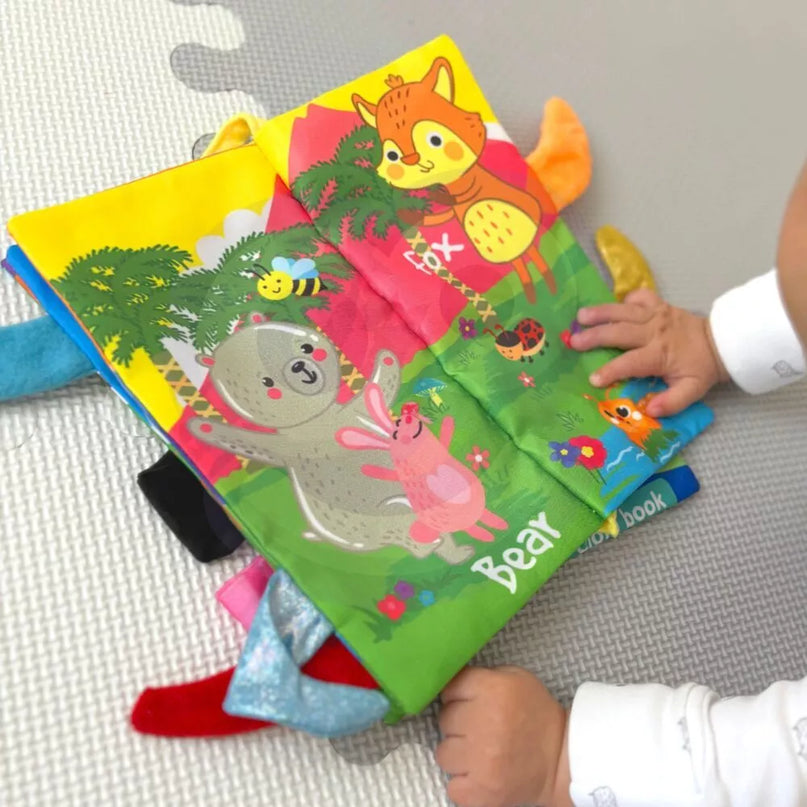  WOOPIE BABY miško gyvūnų uodegų audinio knyga