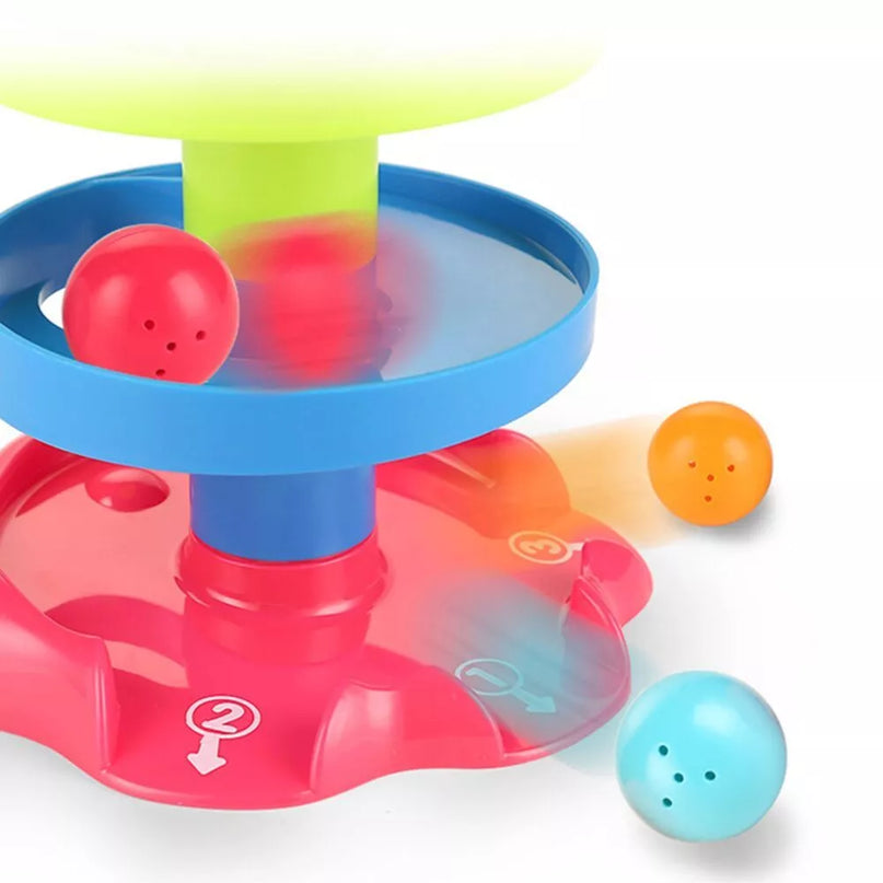 WOOPIE BABY kamuoliukų takelio spiralės rinkinys + 3 kamuoliukai
