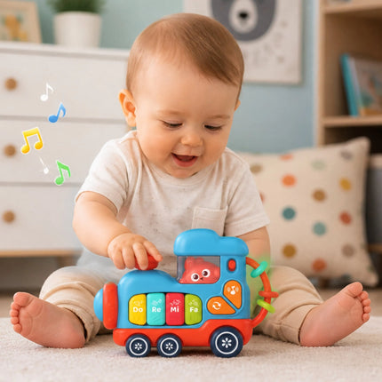 Woopie Baby muzikinė lokomotyvėlė–pianinas