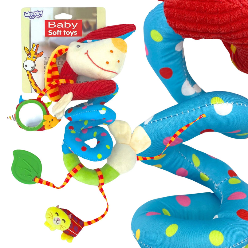 Woopie Baby pakabinama spiralė „Šuniukas“ – pirmieji jutimai, pirmi atradimai