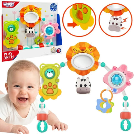 Woopie Baby sensorinė žaislų arka – su veidrodėliu