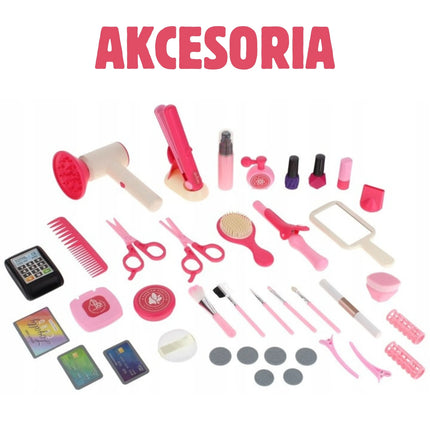 Woopie „Beauty Salon“ – 43 dalių kosmetikos ir stilizacijos rinkinys lagamine