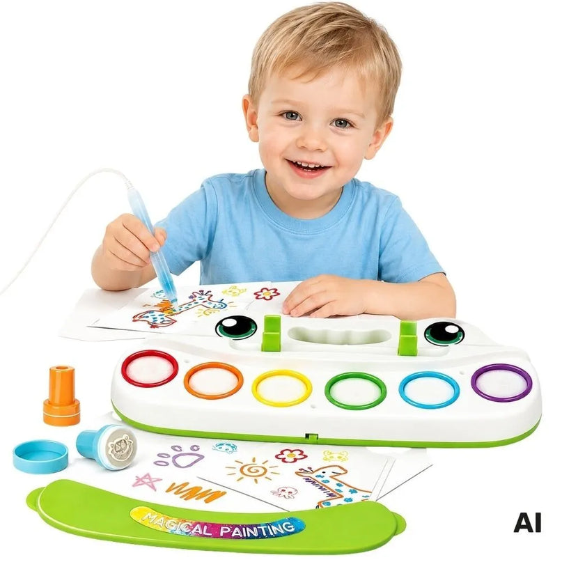 WOOPIE Color Draw kūrybinis piešimo rinkinys su šviečiančiu teptuku