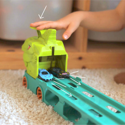 Woopie dinozaurų sunkvežimis su 2,1 m trasa – 4in1 (3+)