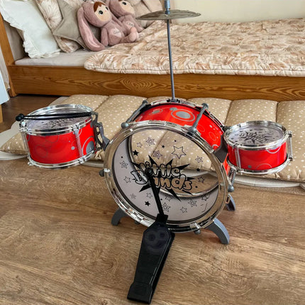 WOOPIE edukacinis būgnų rinkinys vaikams muzikos mokymuisi