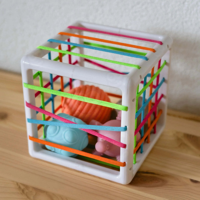 Woopie elastingas sensorinis kubas su minkštais kaladėlėmis