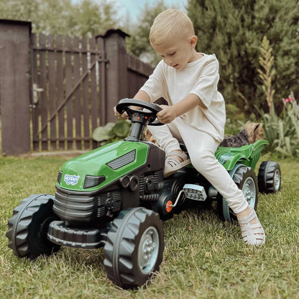 Woopie Farmer GoTrac MAXI pedalinis traktorius su priekaba