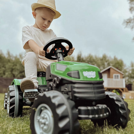 Woopie Farmer GoTrac MAXI pedalinis traktorius su priekaba