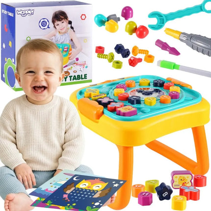 Woopie Funny Study Table – 3in1 kūrybinis, edukacinis ir konstravimo stalas