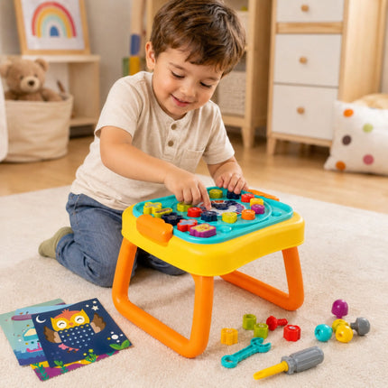 Woopie Funny Study Table – 3in1 kūrybinis, edukacinis ir konstravimo stalas