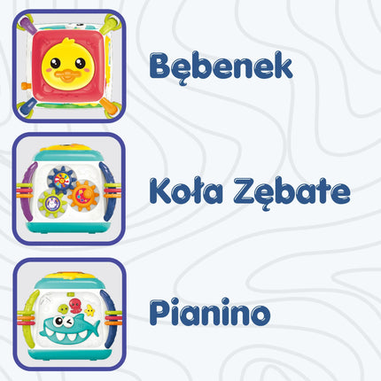 WOOPIE „Funny Wisdom Cube“ – interaktyvus lavinamasis kubas mažyliui