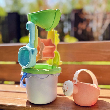 WOOPIE GREEN ekologiškas smėlio karučio rinkinys vaikams, 3+