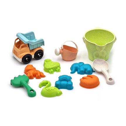 WOOPIE GREEN ekologiškas smėlio rinkinys iš kviečių šiaudų, 3+