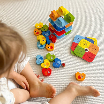 Woopie Green medinis žaidimas „Drambliukas ant drambliuko“