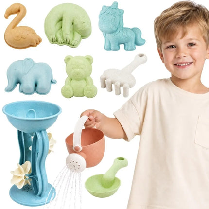 Woopie GREEN smėlio rinkinys su malūnėliu 10in1