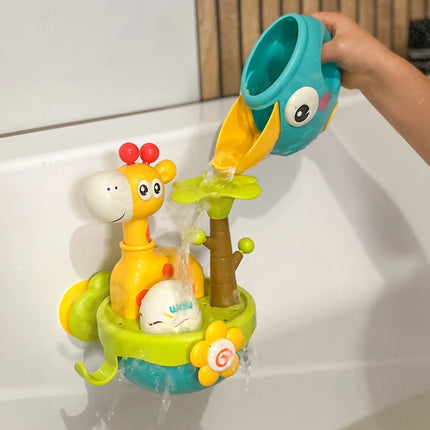Woopie interaktyvi vandens žirafa su slaptu mechanizmu ir kaciuko piltuvėliu