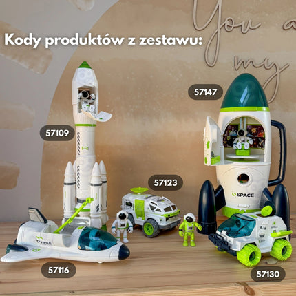WOOPIE interaktyvus kosminis laivas ir roveris su astronautais, 3+