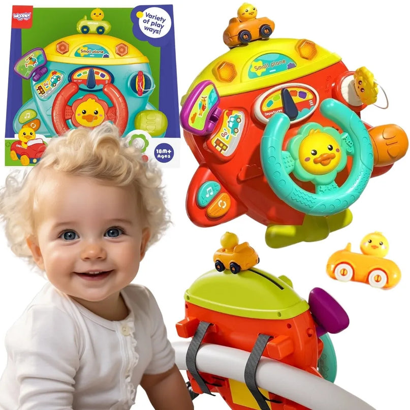 Woopie interaktyvus lėktuvas–vairalazdė su šviesomis ir garsais
