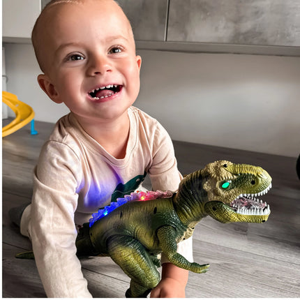 Woopie interaktyvus RC T‑Rex robotas su šviesomis, garsais ir specialiais režimais