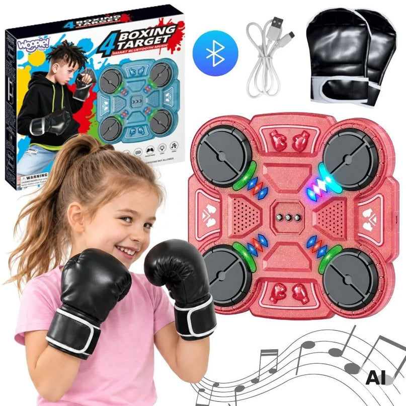 Woopie išmanusis muzikinis bokso treniruoklis su Bluetooth ir LED