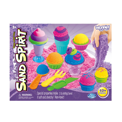 Woopie kinetinio smėlio rinkinys „Violetiniai desertai“ (3+)