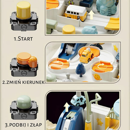 WOOPIE kosminė magnetinė automobilių trasa su mechaniniais elementais, 3+